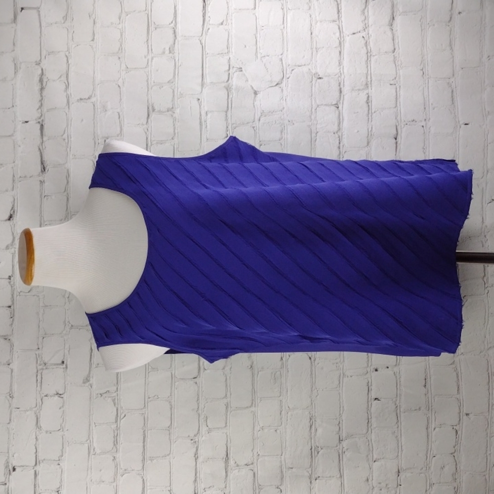 CHICO'S Sleeveless Blouse Top Tank Purple Blue Color  Size 2